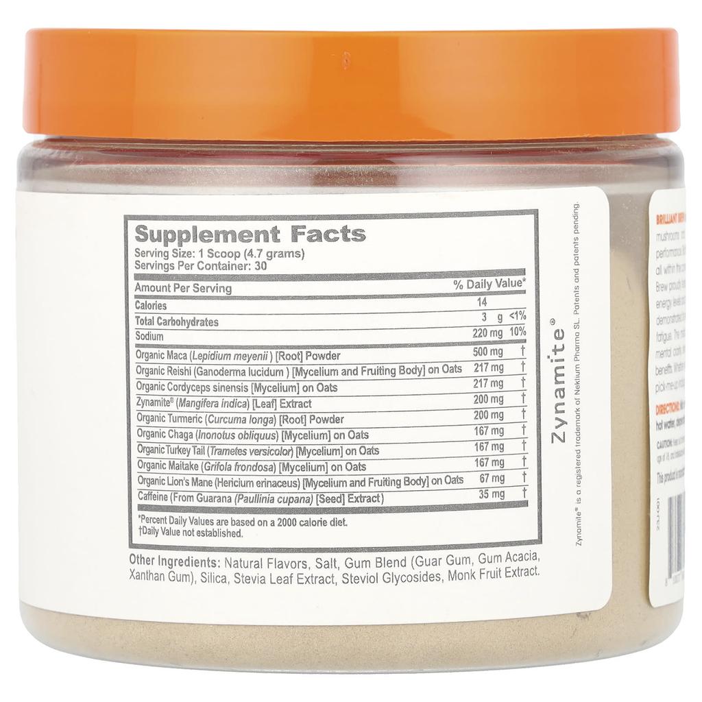 Brelliant Brew, Coffee Substitute, Salted Caramel, 141G(5Oz)