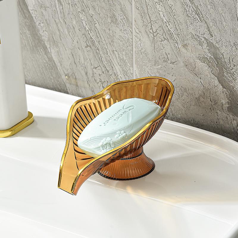 Nordic Style Draining Soap Dish - Bathroom Creative No-Water Storage Rack