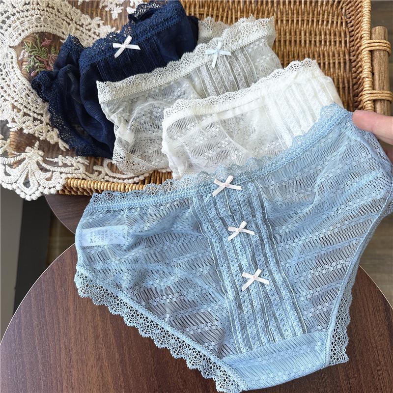 Clearance Ice Silk Lace Low-Rise Women's Panties