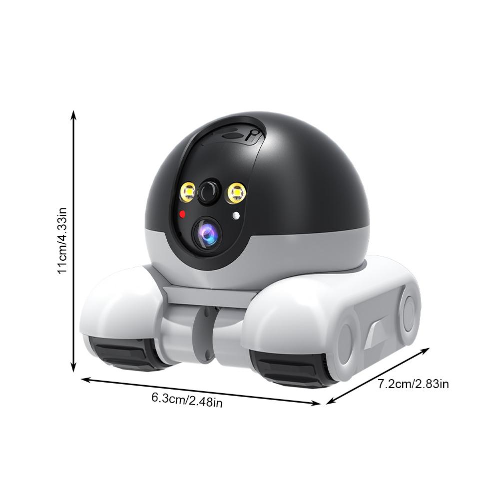 360 Degree Rotating Pet Camera 5200mAh Battery & App Control Smart Robot Camera on Wheels with Phone App Movable Blinkybot Robot
