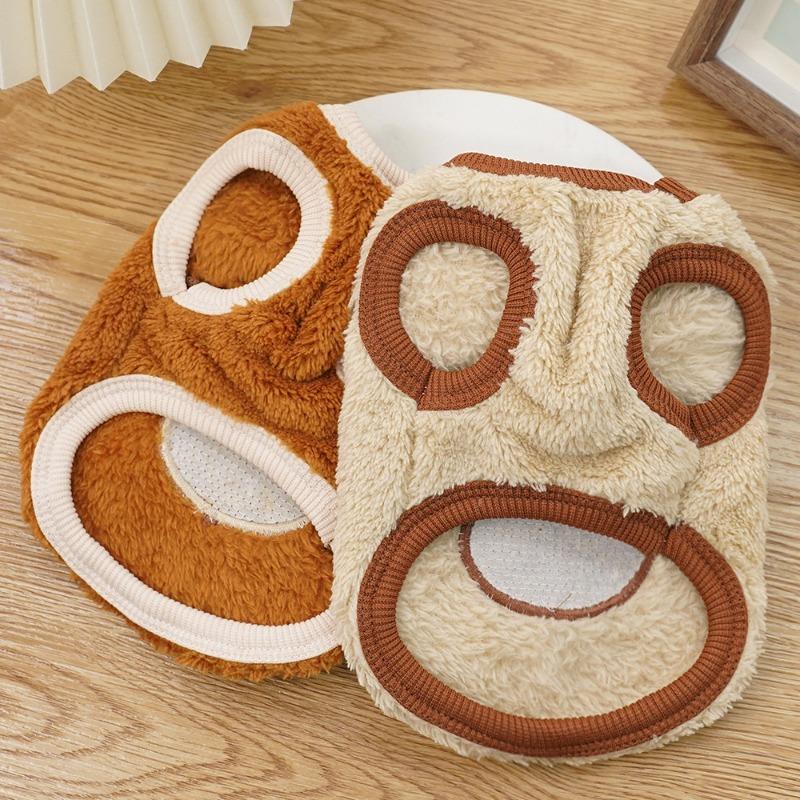 Winter Clothing with Fleece, Warm Pet Milk, Cute Dog Clothes, Teddy Schnauzer Cat Clothes and Supplies