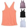 Women Criss Cross Back Sleeveless Workout Sports Yoga Vest Tank Top Activewear