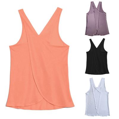 Women Criss Cross Back Sleeveless Workout Sports Yoga Vest Tank Top Activewear