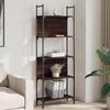 VidaXL 5-Tier Bookcase Brown Oak 60.5x24x166.5 Cm 838867