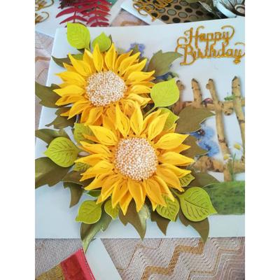 Sonnenblumen-Metall-Stanzformen, Schablone, DIY, Scrapbooking, Album, Stempel, Papier, Karte, Prägung, Basteln, Dekor