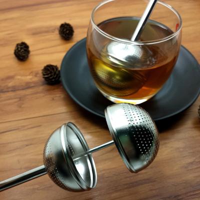 Teleskop-Teekugel-Ei, Kaffeefilter, Edelstahl, verbessertes Aroma, sauberes Brauen, ideal für losen Teekaffee