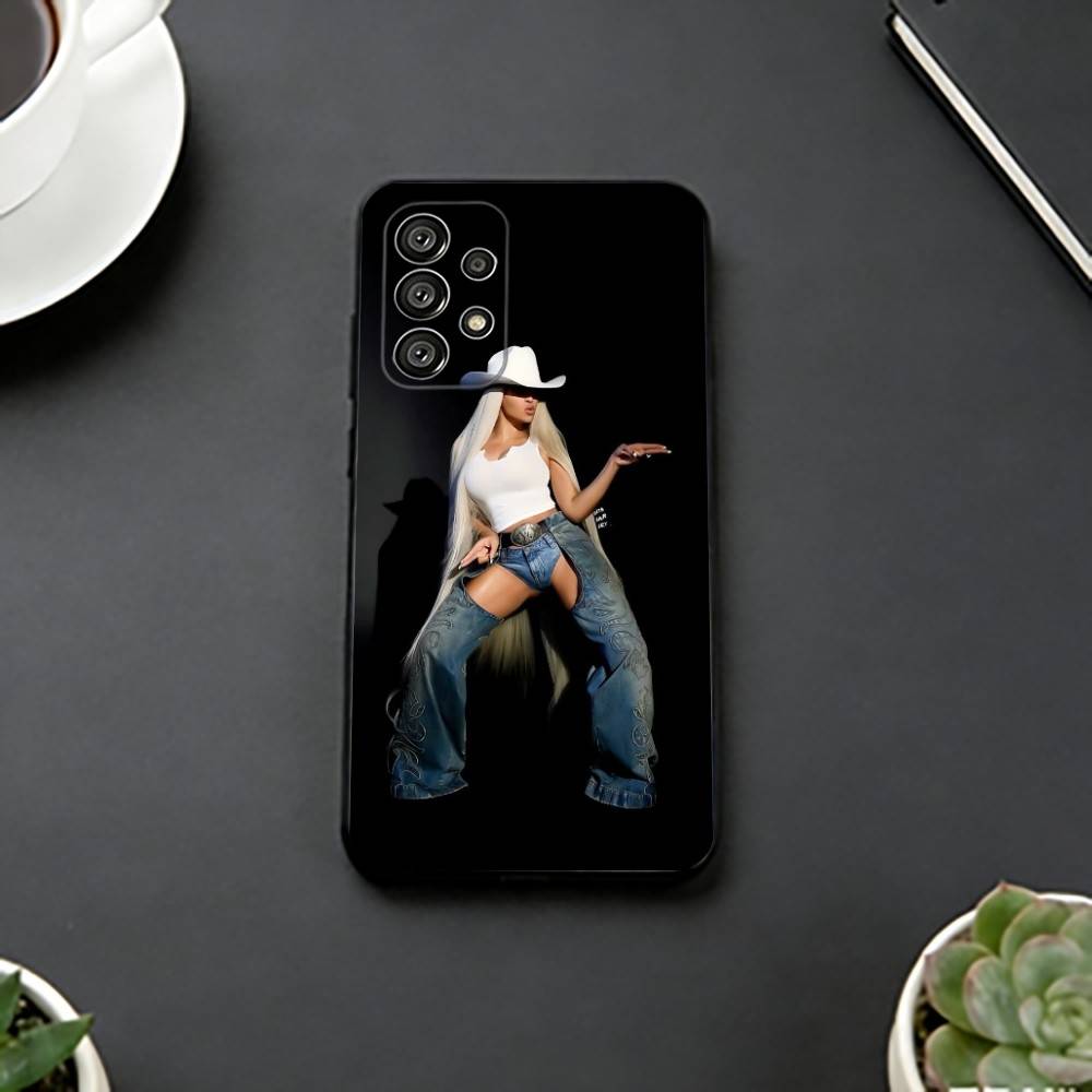 Beyoncé - Cowboy Carter Phone Case For Samsung S25,S24,S21,S22,S23,S30,Ultra,S20,Plus,Fe,Soft Silicone Black Cover