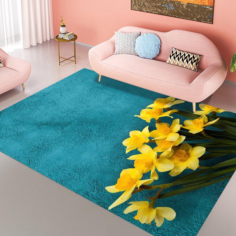 Carpet Living Room Rug Bedroom Rug Children's Area Rug Household Soft Sofa Floor Tape Living Room Rug Fluffy Rug