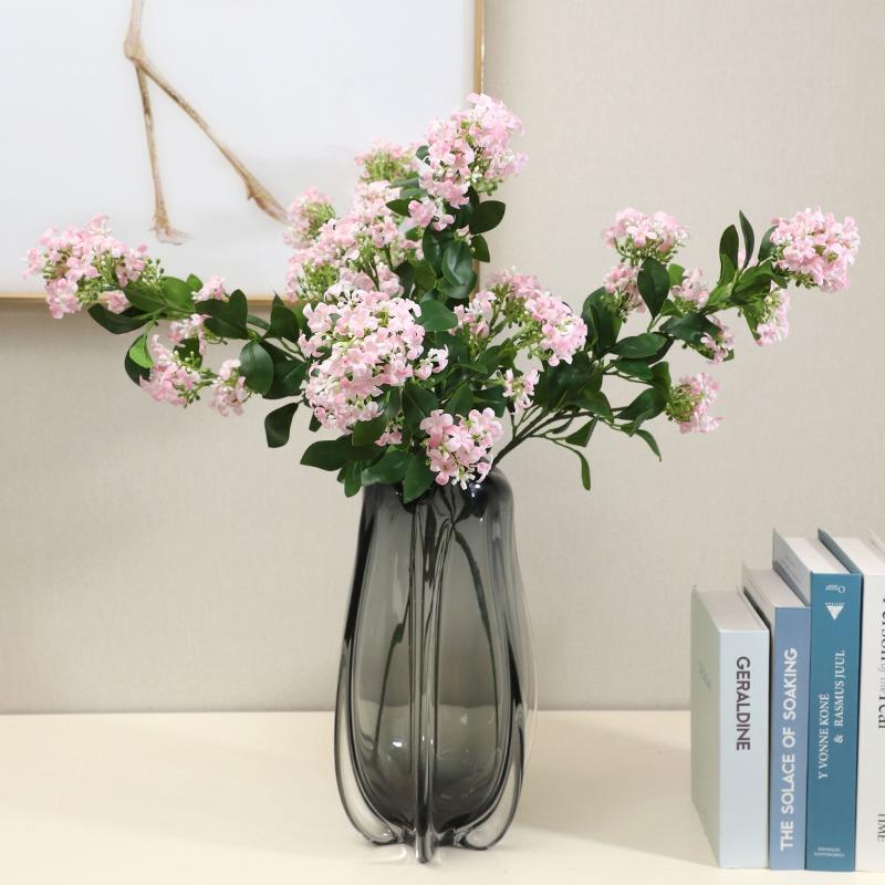 

Living Room Decoration Artificial Flowers Photography PropsWedding Backdrop and Simulated Green Plants рожевий