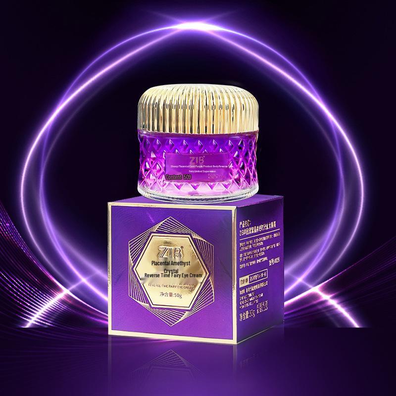 ZIB Placenta Améthyste Crème Yeux Anti-Âge: Hydrate, Hydrate, Réduit les ridules, Améliore les cernes.