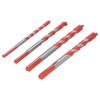4ks Multifunkční sada vrtáků 6mm 0.24in 8mm 0.31in 10mm 0.39in 12mm 0.47in Nástroj pro otevírání otvorů