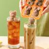 2 Pack Silicone Ice Tray Ice Cube Maker Bear Shape Silicone Ice Molds Ice Maker Silicone Ice Molds Suitable for Ice Cube