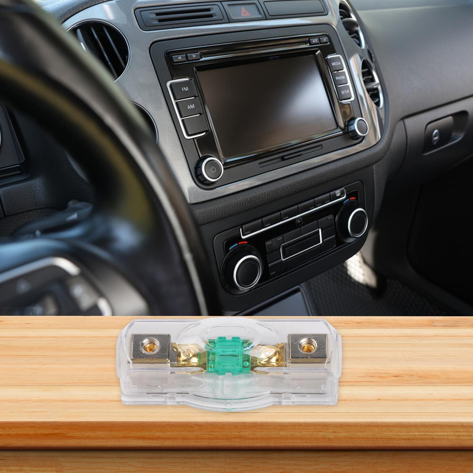 

30-200A Car Fuse Holder 100A 150A 60A 80A Audio Automotive Holder Motor Home Plastic Cover Power Supply Duable 30A
