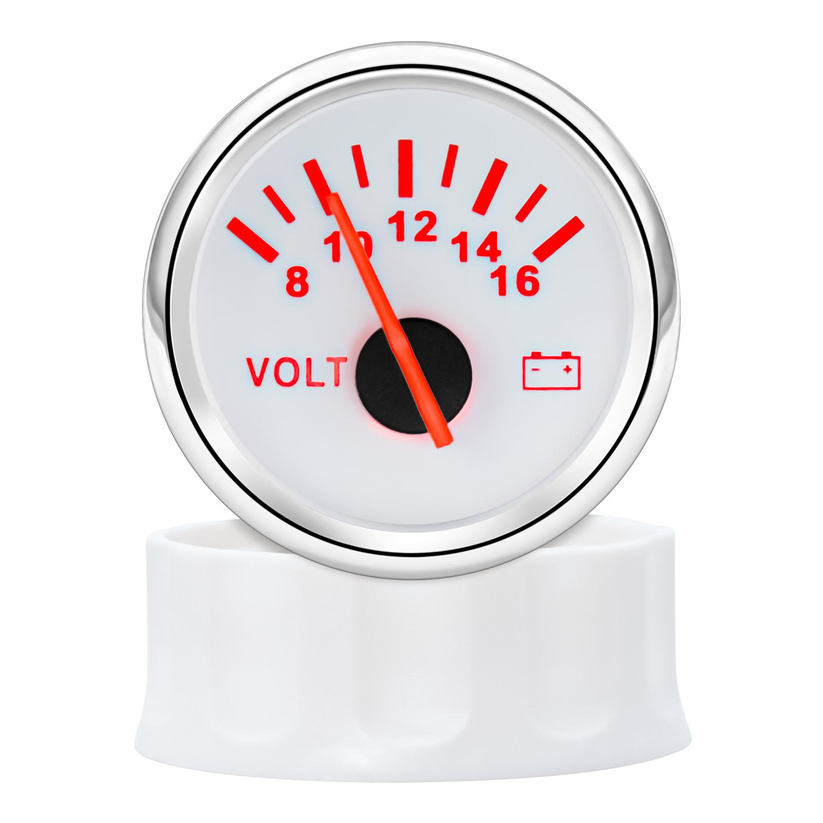 

2 52мм Вольтметр 8-16В Цифровий Вольтметр Амперметр 12В Метр Дисплей ВОЛЬТИ Датчик Напруги Автомобіль Червоне Підсвічування Автомобільний Морський Прилад