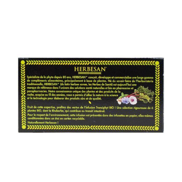 Herbesan Transiphyt Infusion Bio 20 Sachets