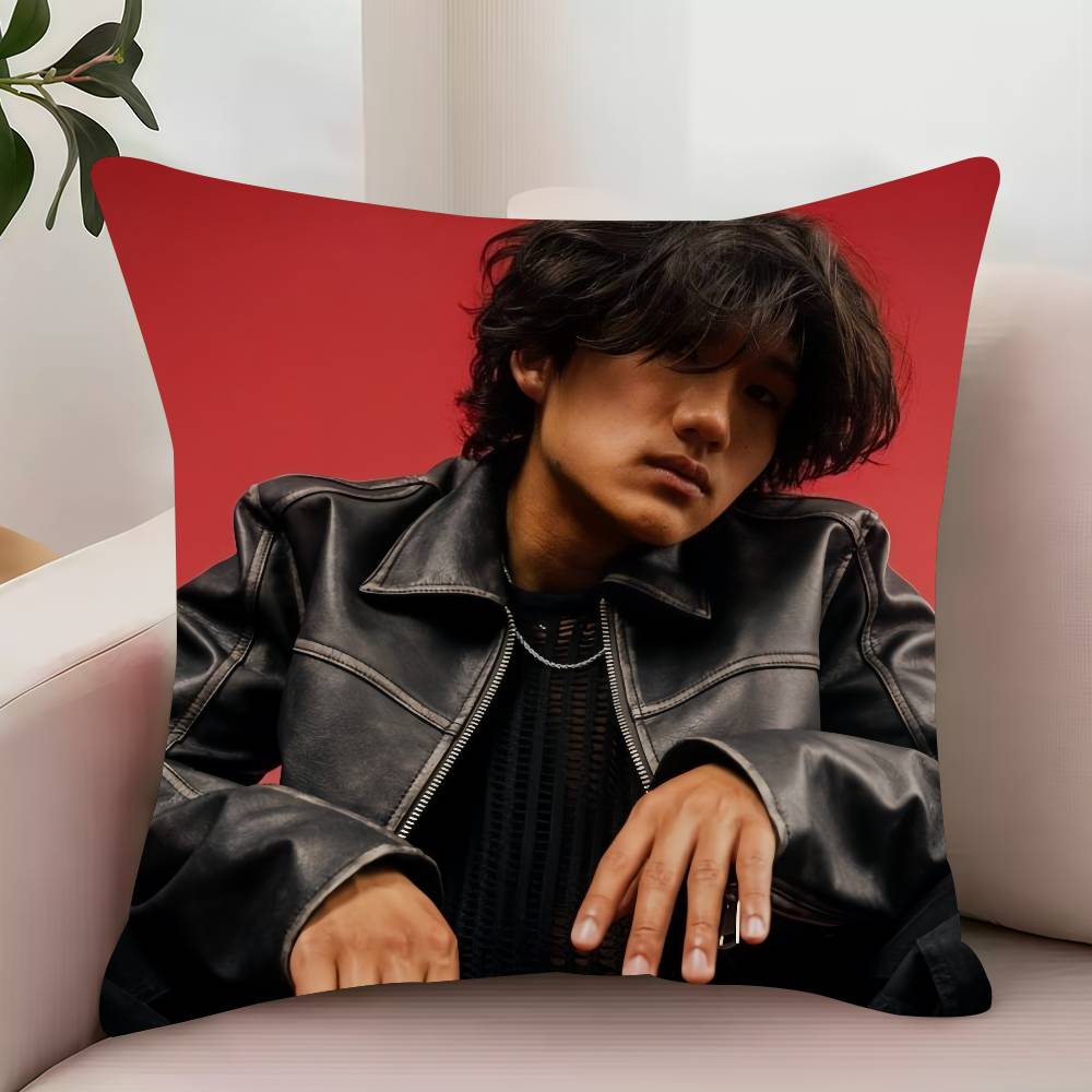 

Singer B-BoyWithUke Burnout Pillow Case Decor Protective Covers Comfortable soft for Sofa Living Room Home office 12x12Inch