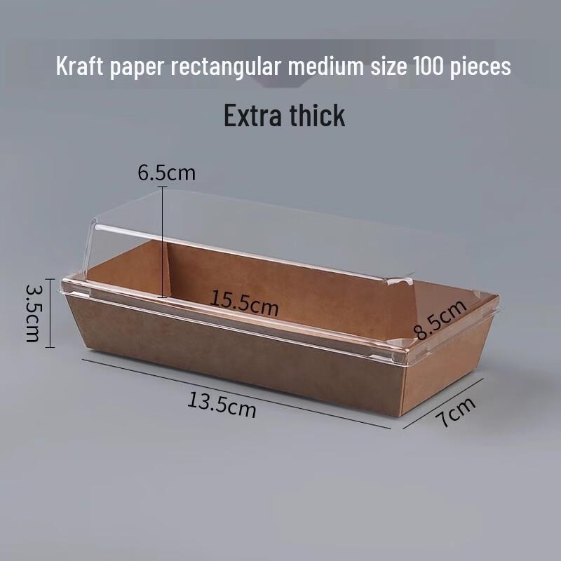 AVADEN Disposable Dessert & Sandwich Takeaway Boxes