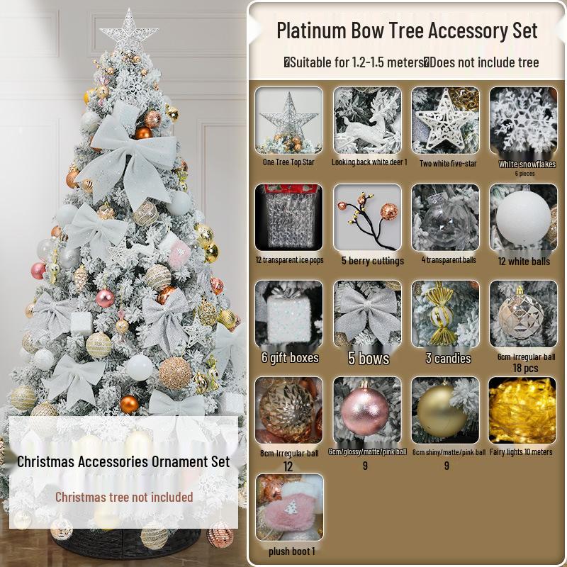 Christmas Tree Ornament Set: Decorations & Accessories Value Pack