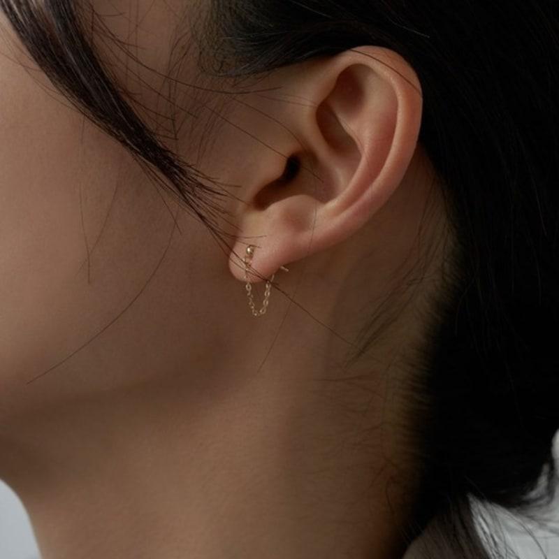 

Dawn of Me 14K Ball Chain Earring -