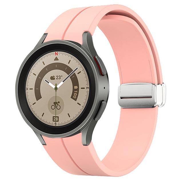 Band for Samsung Watch 7/4/5/6/5 Pro/classic/FE 44mm 40mm Magnetic Silicone Sport No Gaps Bracelet Correa Galaxy Watch 7 Strap