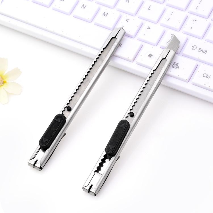 Small Utility Knife Wallpaper Wallpaper Knife Metal Office Stationery Manual Box Cutter Unpacking Express Knife Carving Blade