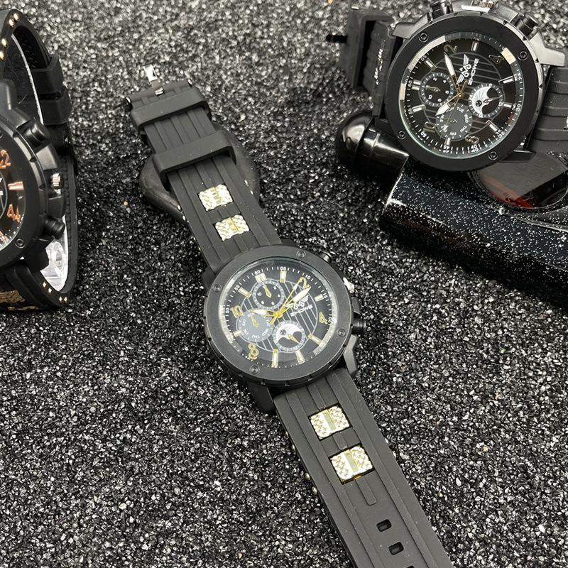 JYL Men's Watch Student Large Dial Business Silicone Strap