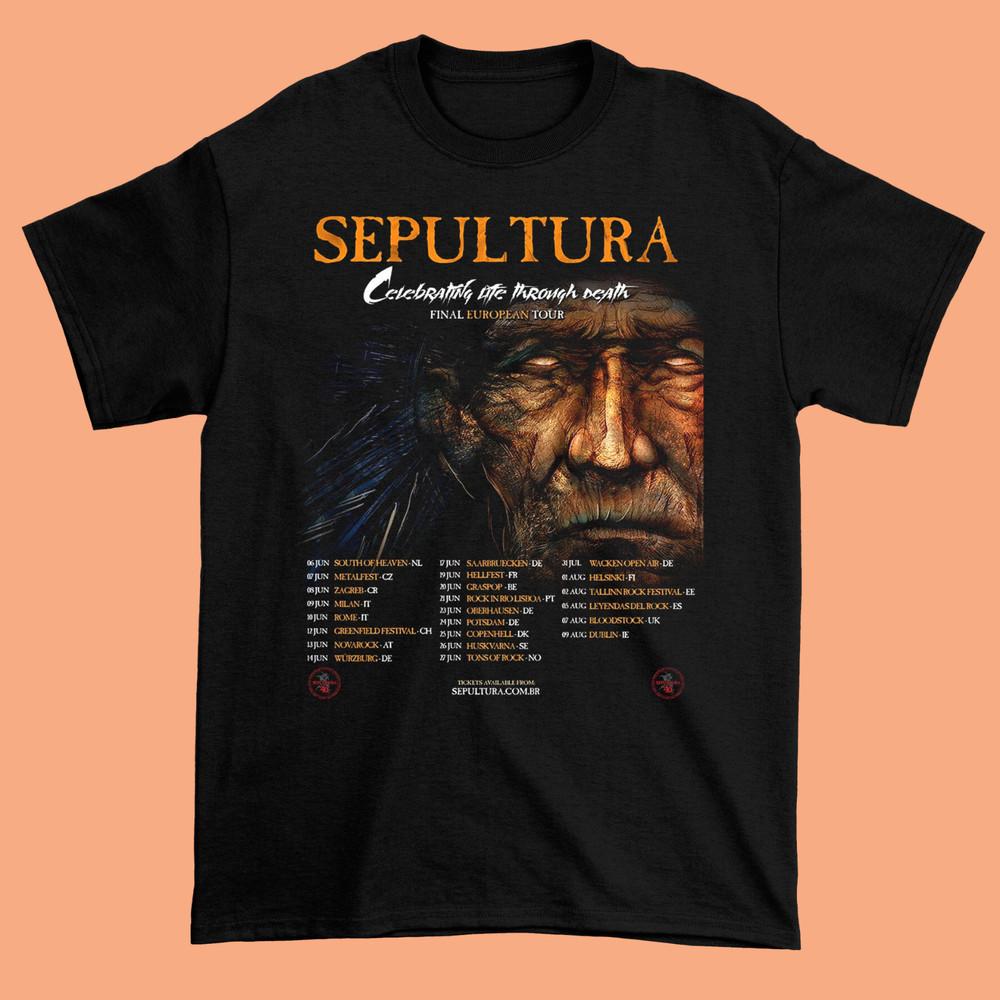 Sepultura Celebrating Life Through Death Final European Tour T-shirt MD1573 Unisex T-Shirt
