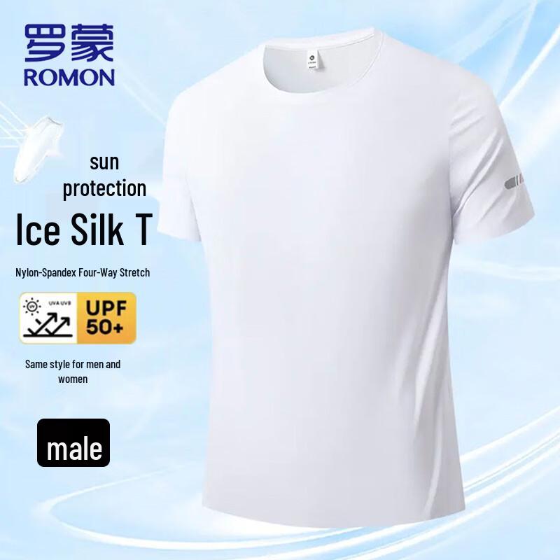 Romon Men's Ice Silk Quick-Dry T-Shirt