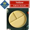 5/3/1pcs Reusable Round Dinner Plate Divided Dish In 3 Diet Dinner Plate Lightweight Wheat Straw Plates Weight Control Bowl