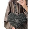 Street Wind Love Embroidery Thread Messenger Bag Personalized Spider Web Women's Bag Multi-functional Double Shoulder Messenger Bag
