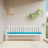 VidaXL Turquoise Garden Bench Cushion 200x50x7 Cm Fabric 361658