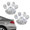 Moda Araba Dekorasyon Çıkartmaları Bling Rhinestone Paw Çıkartmaları Köpek Paw Baskı Araba Çıkartmaları Araba Tampon Penceresi Dizüstü Bilgisayarlar