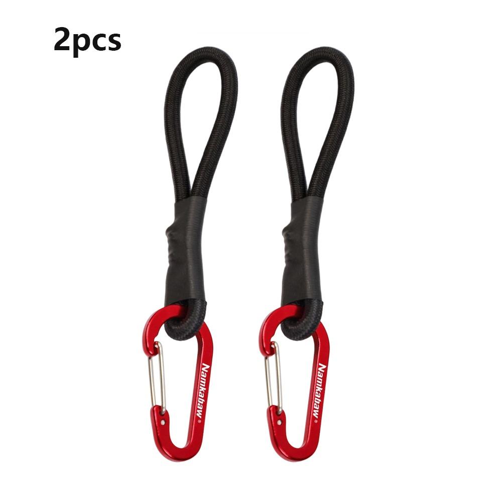 2pcs with Carabiner Elastic Wind Rope Cord Hook Multicolors Outdoor Tool For DIY Accessories
