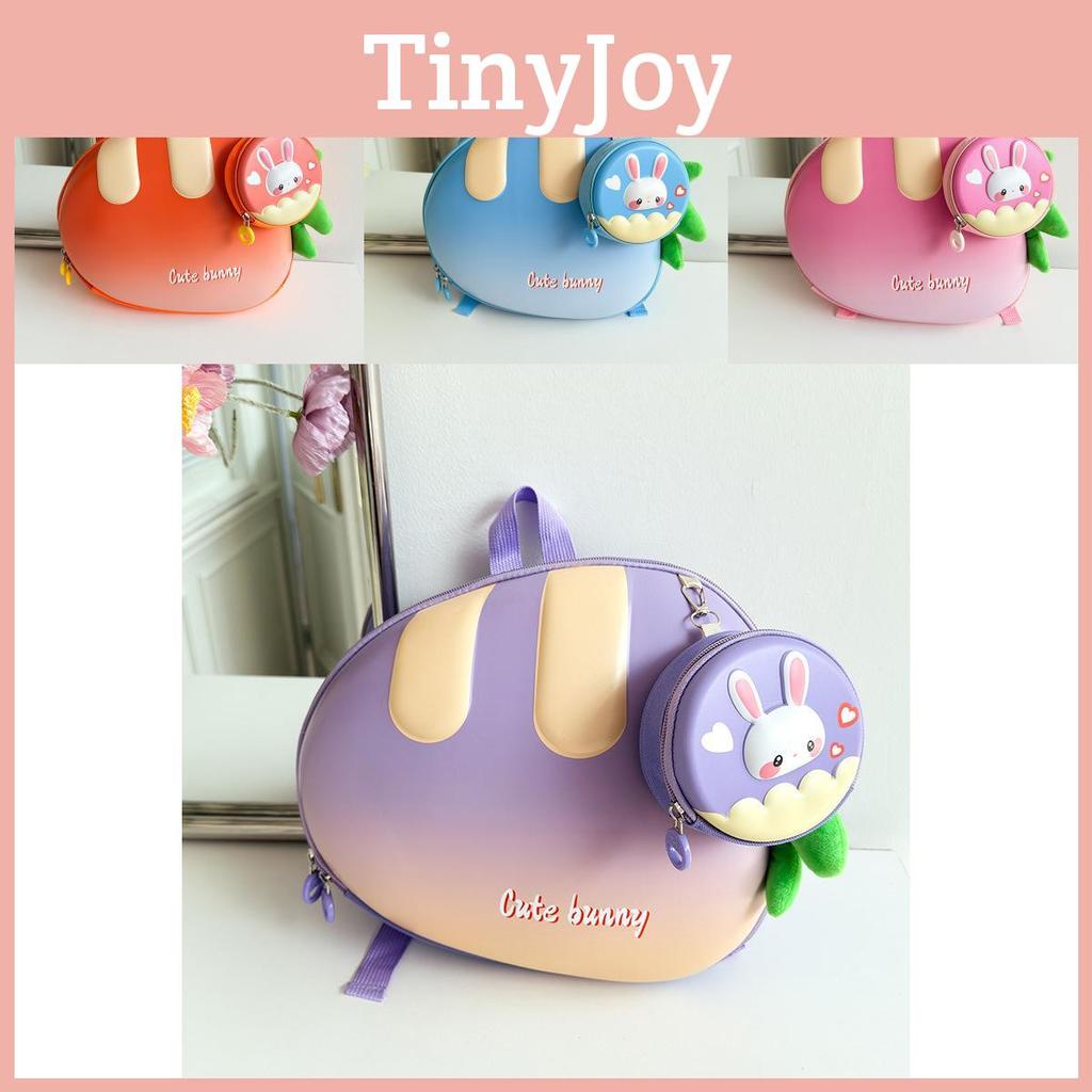 Pink Trendy Orange Blue Purple Kids Backpack With Fun Carrot Print Lightweight Eva Material