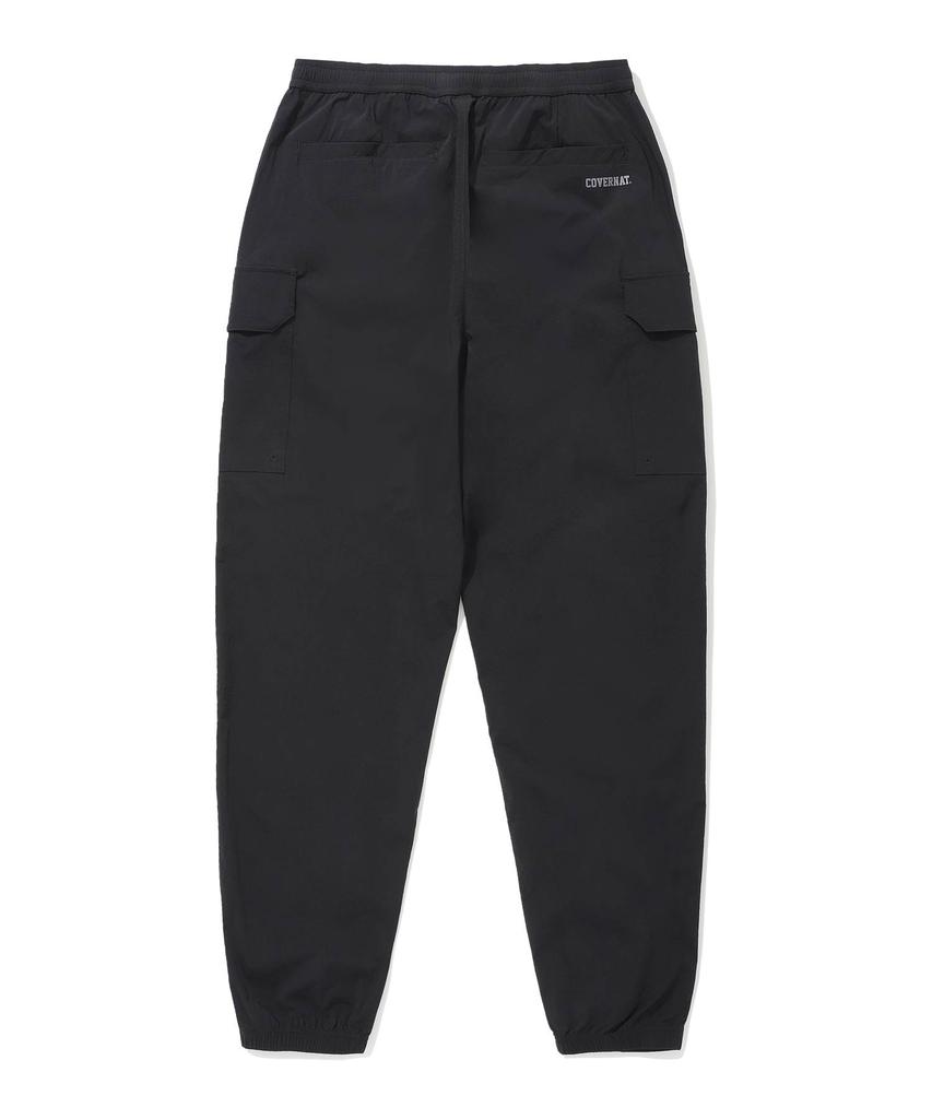 COVERNAT College Tech Nylon Cargo Jogger Pants Black