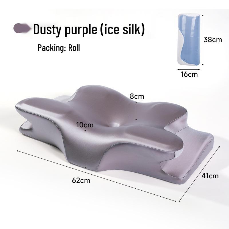 Oreiller à Mémoire de Forme Tricoté Soutien Nuque Sommeil Profond - Classe A Ne S'Affaissant Pas Aide au Sommeil