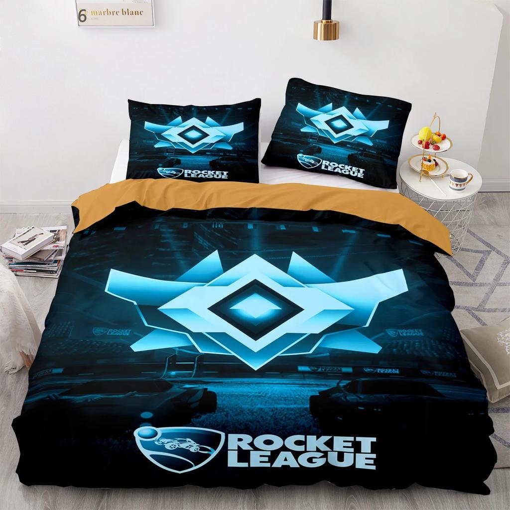 New Rocket League Bedding Set Bedspread Single Twin Full Queen King Size Car Rocket League Bed Set Aldult Bedroom Duvetcover