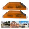 2pcs Solar Strobe Warning Light LED Warning Lamp High Bright Waterproof Light Control Flashing Bcon Barricade Construction   Traffic Light
