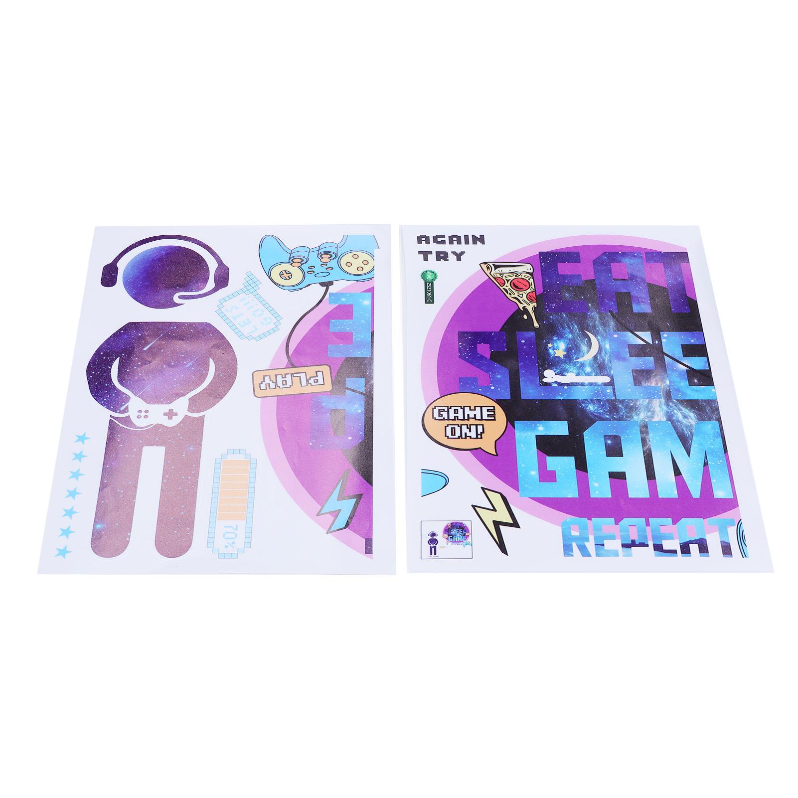 PVC Wall Stickers Removable SelfAdhesive Gamer Decals Wallpaper for Home Bedroom Playroom