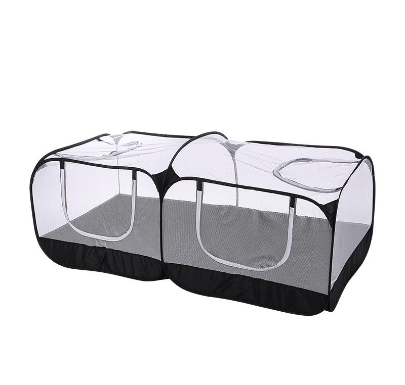 Portable Chicken Fence, Outdoor Foldable Rabbit Cat Dog Duck Pet Fence Tent 180 чёрный