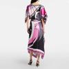 Suit Printed Top Irregular Skirt Two-piece Set