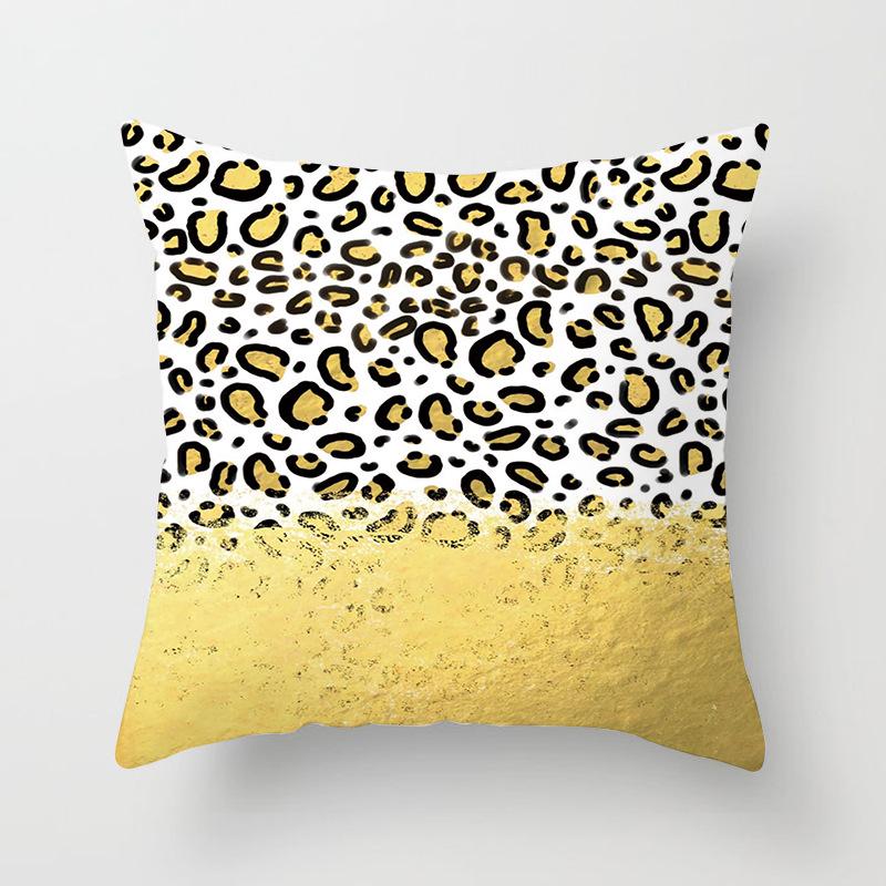 Home Products New Black Geometric Sofa Pillow Cushion Cover Digital Printing Office Cushion Cover