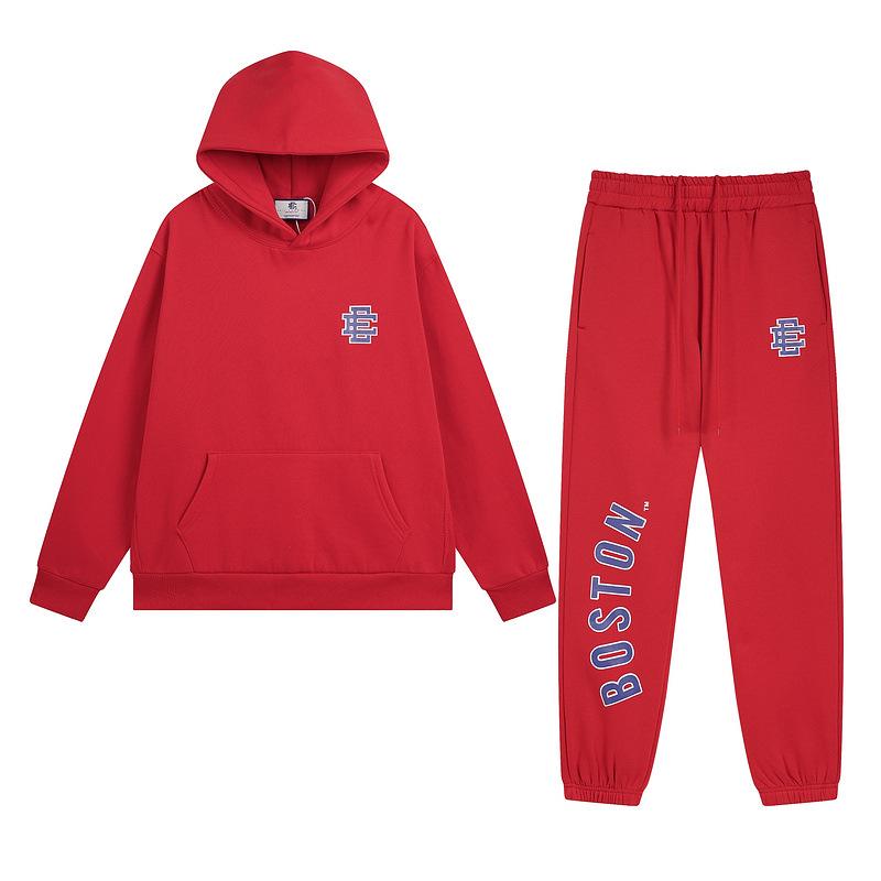Eric Emanuel Retro High Street Unisex Fleecetröja med huva & Joggingbyxor Set
