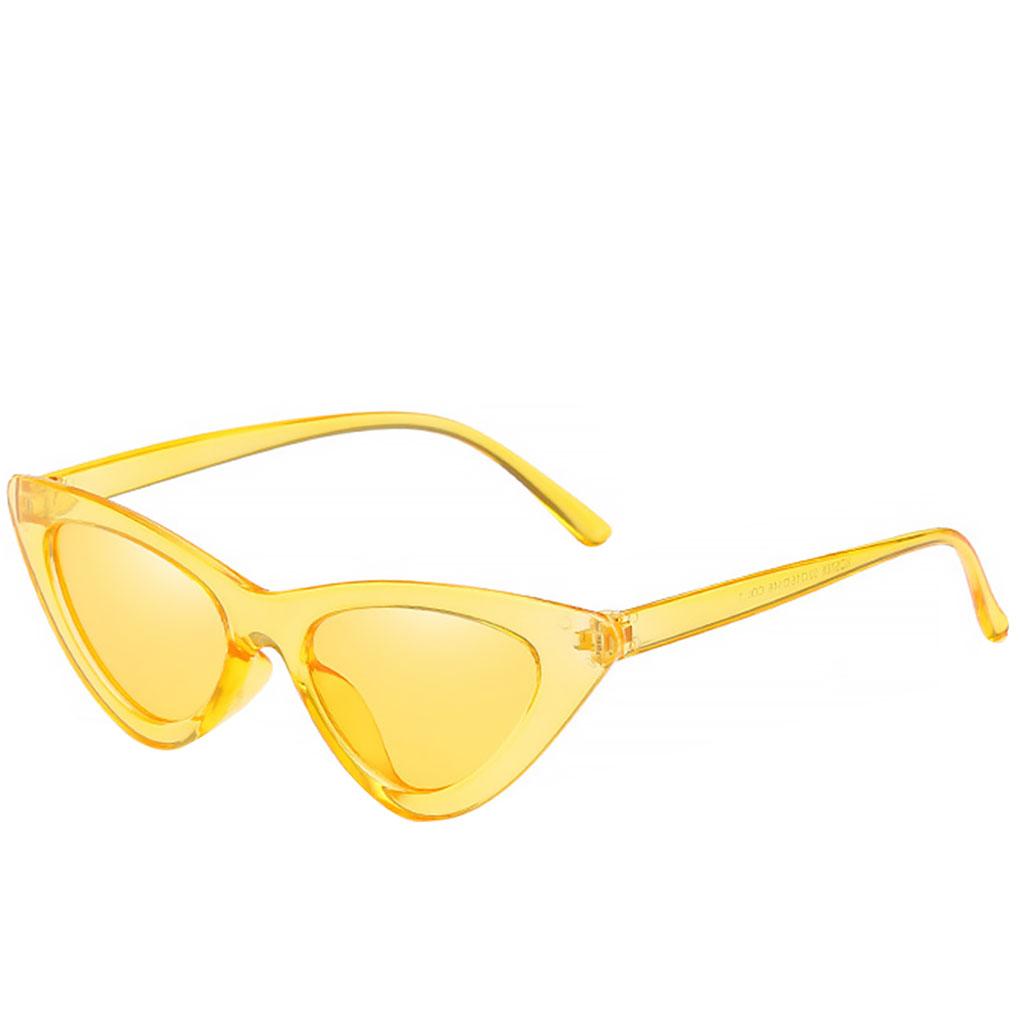 Women Narrow Fashion UV400 Multi Color Goggles Plastic Frame Eye Protection Glasses