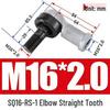 Bent Rod End Joint Bearing with Ball Joint SQ/SQZ5 - Sizes 6 to 22-RS