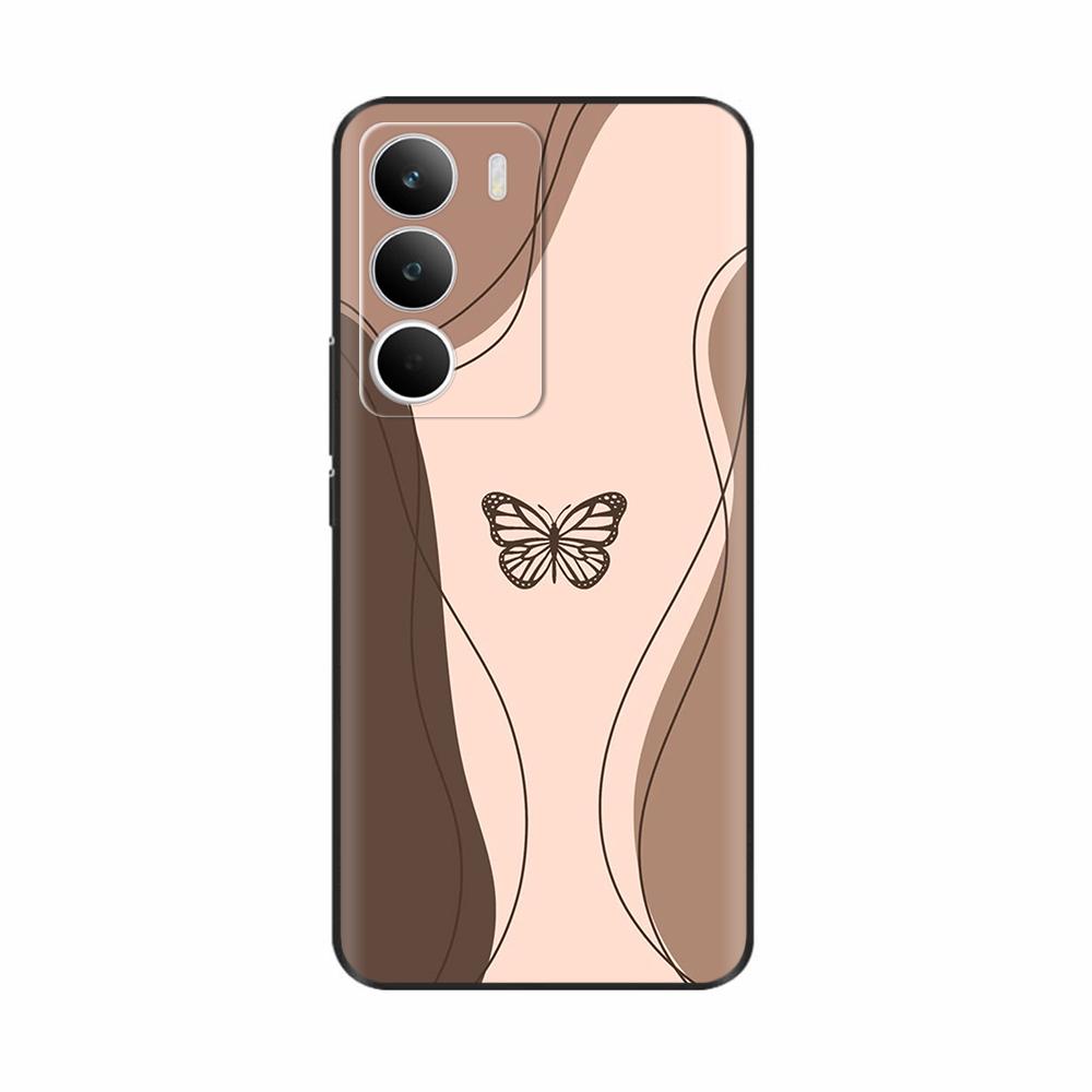 For Realme C71 Case RMX5303 Soft Silicone Cute Cartoon Butterfly Back Cover Fundas for RealmeC71 C 71 Protective Housing Coque