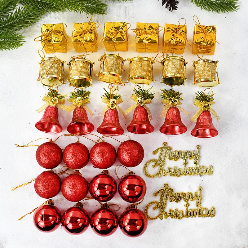 32Pcs/box Christmas Ball Ornaments Xmas Tree Hanging Pendants Set Merry Christmas Decorations For Home Navidad New Year Gifts