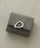 Altro Rose Gray Tri-fold Wallet for Women, Slim, Compact, Foldable, Easy To Use, Genuine Leather Look, Simple Design, Includes Coin Purse, Mini,