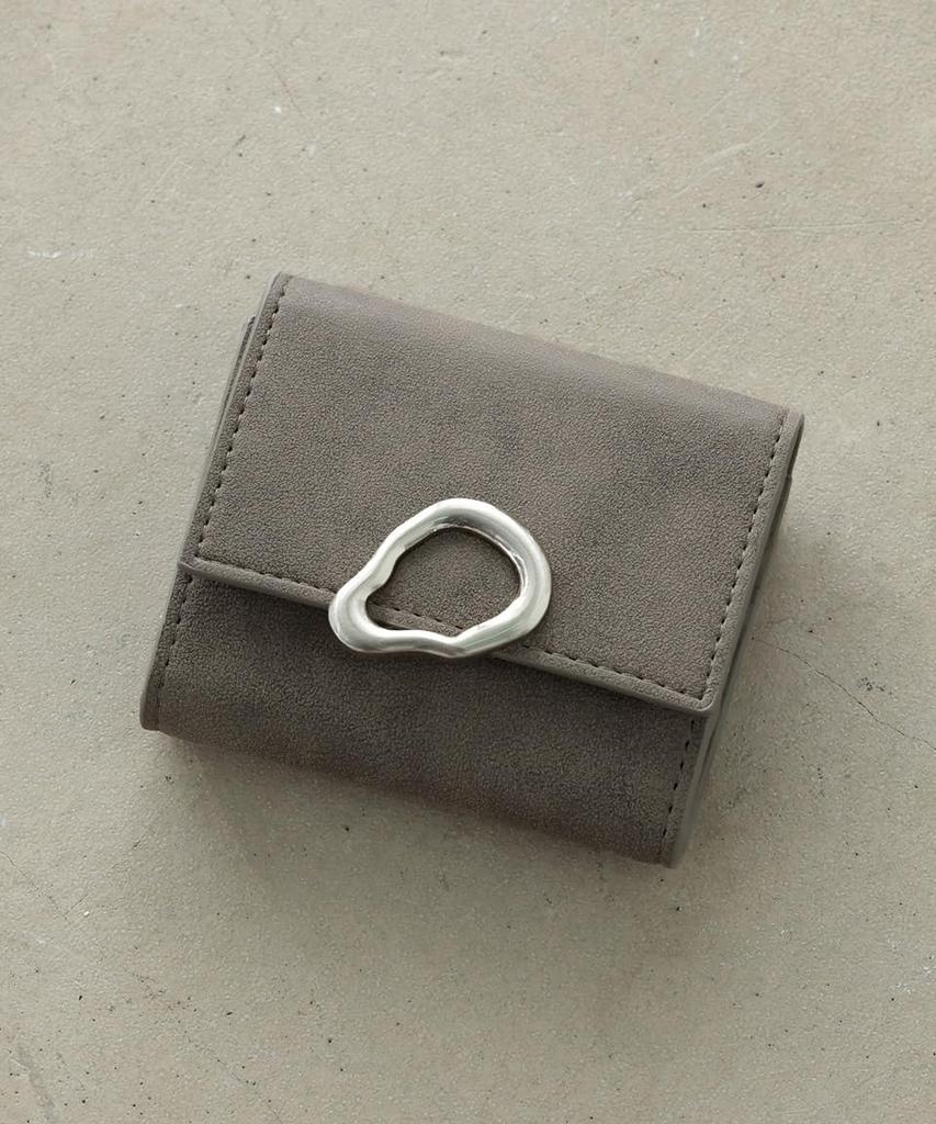 Altro Rose Gray Tri-fold Wallet for Women, Slim, Compact, Foldable, Easy To Use, Genuine Leather Look, Simple Design, Includes Coin Purse, Mini,