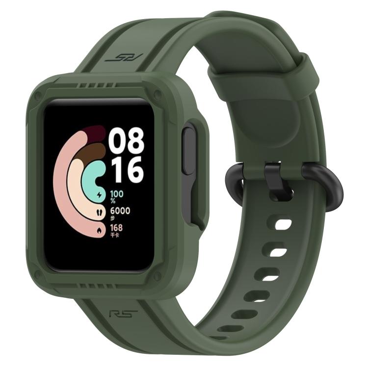 

For Xiaomi Redmi Watch 2 Lite Silicone Solid Color Watch Band For Xiaomi Redmi Watch 2 Lite темно-зеленого